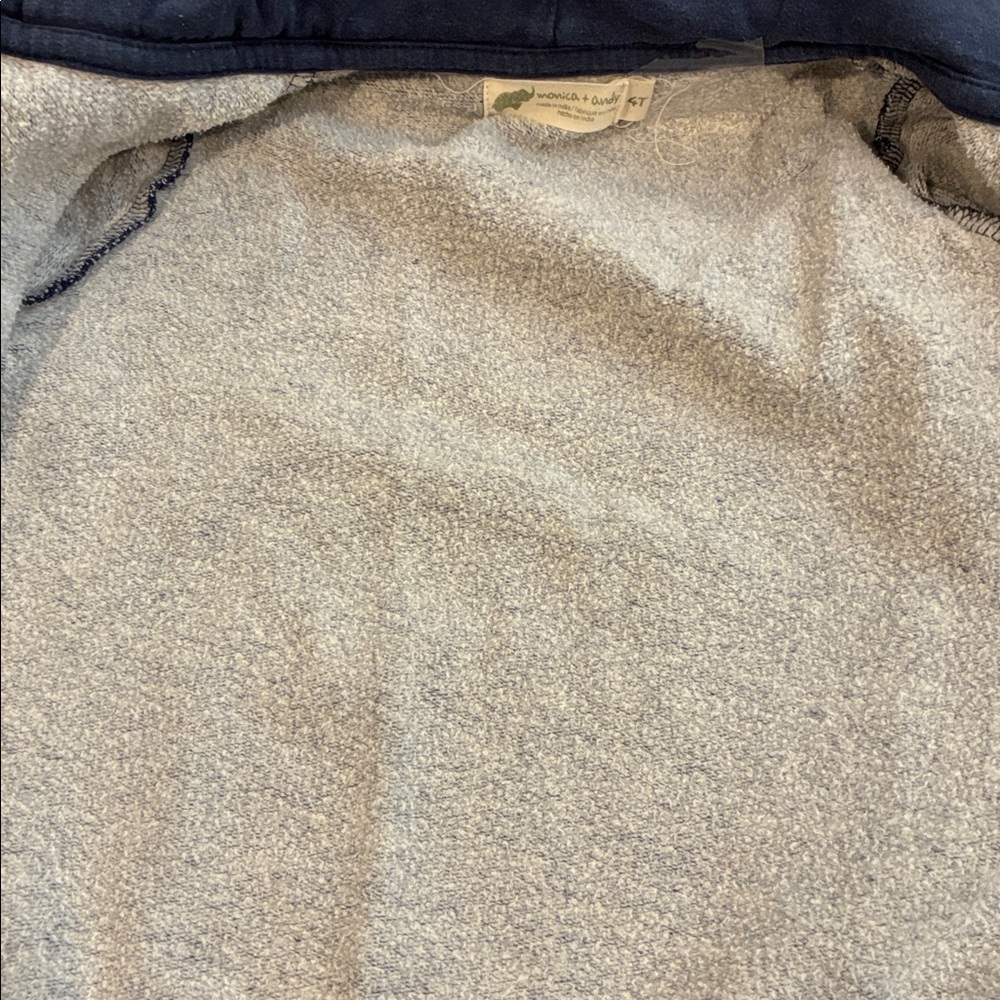 Monica and Andy Gray & Navy Preppy Zip-Up Hoodies - Picture 12 of 12